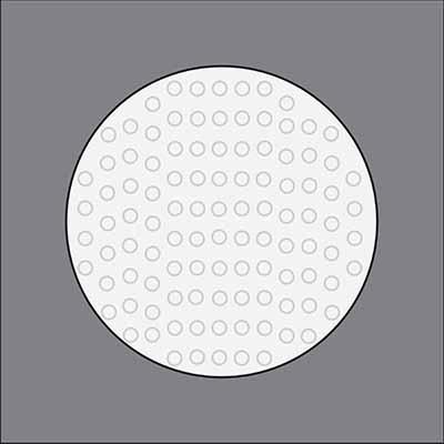 Pebble convex stage light lens