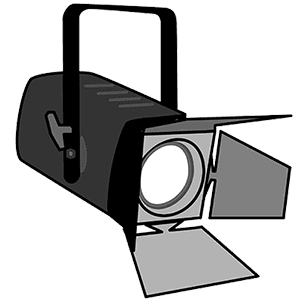Pebble convex stage light