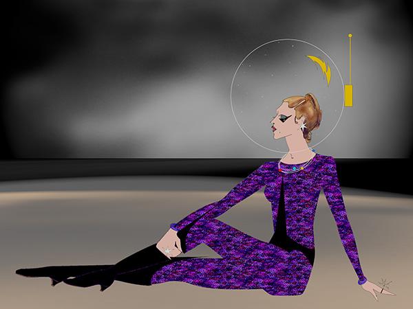 Space costume with rocket boots